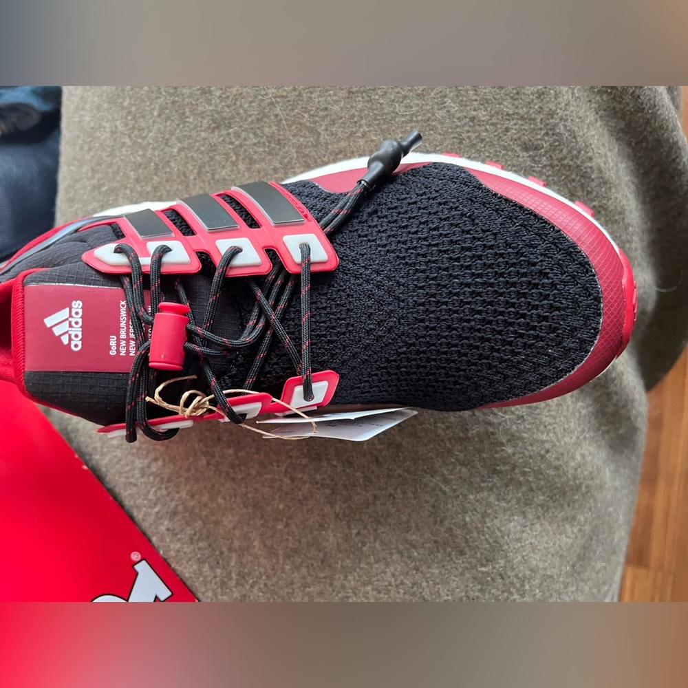 adidas Black/Scarlet Rutgers Scarlet Knights Ultraboost 1.0 Running Shoe
